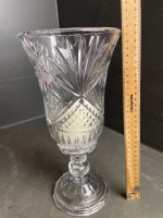 Crystal candle holder large 2 piece - 2