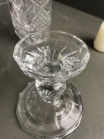 Crystal candle holder large 2 piece - 4