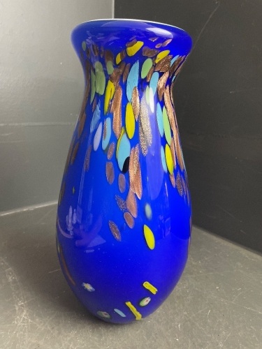 Art glass vase 310mm tall