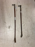 2 Vintage Riding Crops c1920's