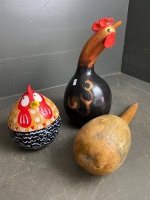 3 Novelty Gourds - 2