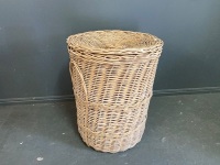 Large Cane Woven Basket - 2