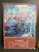 Original Castrol Block Mounted Poster - 2