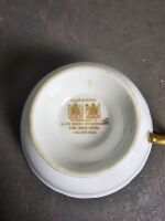 Royal Doulton 'Wattle' Trio & Paragon All over Floral & Gilded Coffee Set - 3