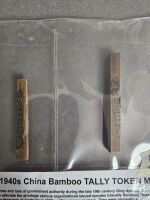 Collection of Bamboo TALLEY TOKENS from China - 2
