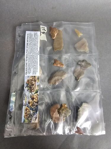 Collection of Stone age artifacts from Africa