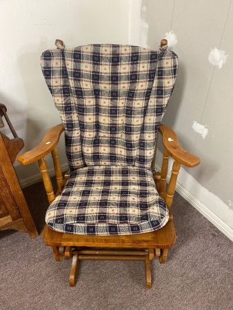 Vintage Wooden Nursery Rocking Chair