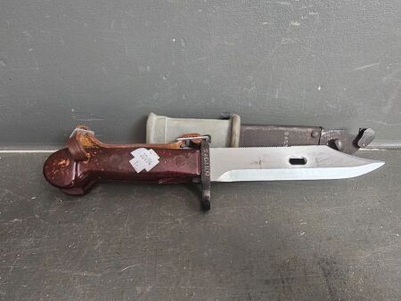 Russian AK47 bayonet with scabbard, SAG3409 280mm