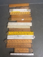 Assorted Wooden and PVC Rules Folding Metric & Imperial - 2