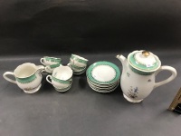 20 Piece Vintage French China Coffee Set - 2