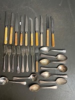 Selection of Bone Handles & Silver Plate Cutlery - 2