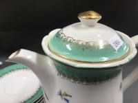 20 Piece Vintage French China Coffee Set - 3