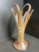 Murano Style Finger Vase Art Glass