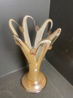 Murano Style Finger Vase Art Glass - 2