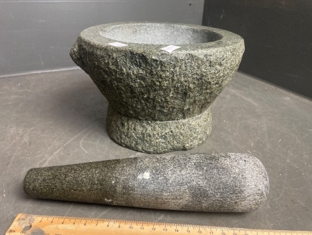 Large Marble Mortar & Pestle