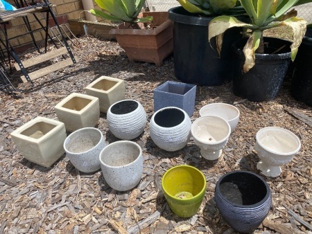 Large Lot of Garden Pots