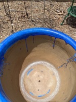 Two Blue Glazed Terracotta Pots - 3