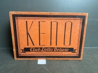 Vintage Club Lotto Deluxe Keno Game by Milton Bradley (USA) in original box