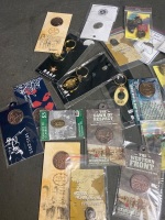 Selection of Military Coins, Badges and Key Rings in Packets - 2