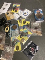 Selection of Military Coins, Badges and Key Rings in Packets - 3