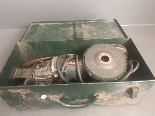 Metabo (Germany) 5in Angle Grinder in Original Tin Case