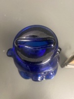 Blue Glass Pig Money Box - 3