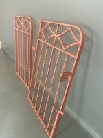 Pair of Swinging Metal Gates with Catch - 2