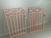 Pair of Swinging Metal Gates with Catch - 3