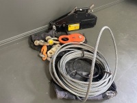 Ridge Ryder 1600kg 4WD Recovery Winch and 11mm Wire Rope - 2