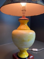 Citrus Porcelain Table Lamp on Speckle Featured Pedestal Base with Floral Shade (Choice Lot 73,74) - 3