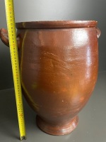 Large Cologne Glazed Earthenware Pot - Marked Near Rim - 2