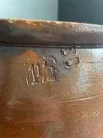 Large Cologne Glazed Earthenware Pot - Marked Near Rim - 3