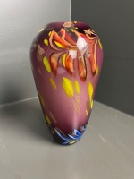 Art glass vase large 285mm tall - 2