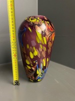 Art glass vase large 285mm tall - 3