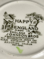 Set 6 Johnson Bros Happy England Cups & Saucers - 4