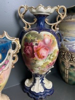 5 Victorian Transfer Print Urns - 3