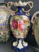 5 Victorian Transfer Print Urns - 5