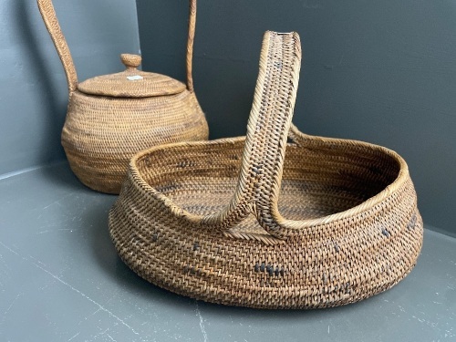 2 Buka Ware Baskets C1970s