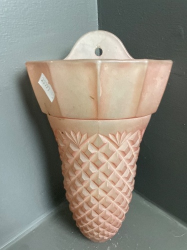 Art Deco Pink Wall Vase