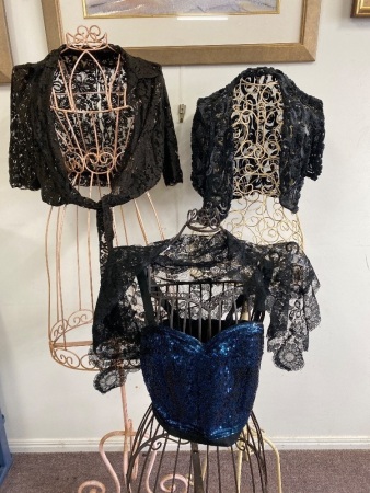 1930's Lace and Sequin Evening Wear