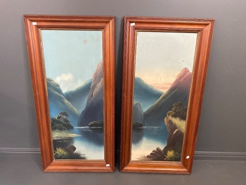 2 Framed Landscape Paintings