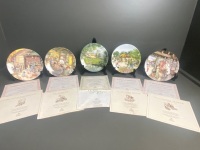 5 Royal Doulton Collector Plates with Certificate of Authenticity