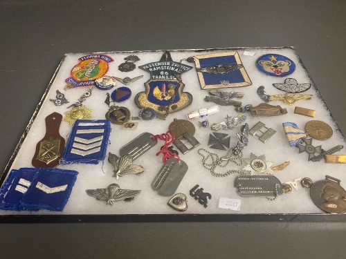 Collection of US Military Badges and Patches