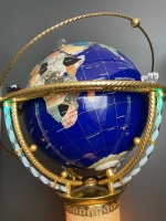 Electric spinning globe on pedestal - 2