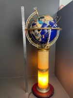 Electric spinning globe on pedestal - 4