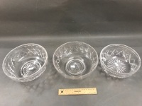 3 Stuart Crystal Fruit Bowls - All Signed - 2