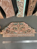 Qty of carved timber pieces - 3