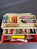 4 x fishing tackle boxes full of gear - 2