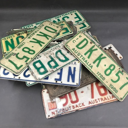 Collection of Aussie Rego Plates