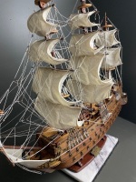 Sanfelipe 1690 large teak model ship - 3